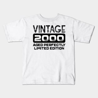 Birthday Gift Vintage 2000 Aged Perfectly Kids T-Shirt